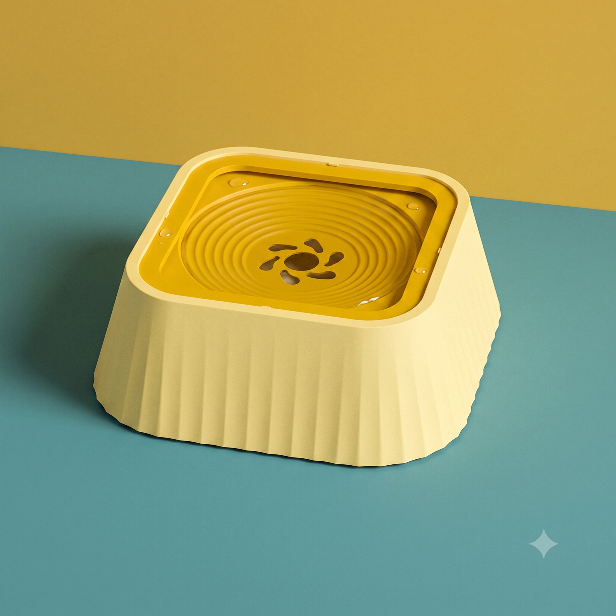 DryMuzzle — Floating Disk Pet Water Bowl