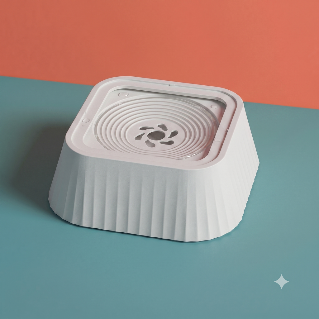 DryMuzzle — Floating Disk Pet Water Bowl