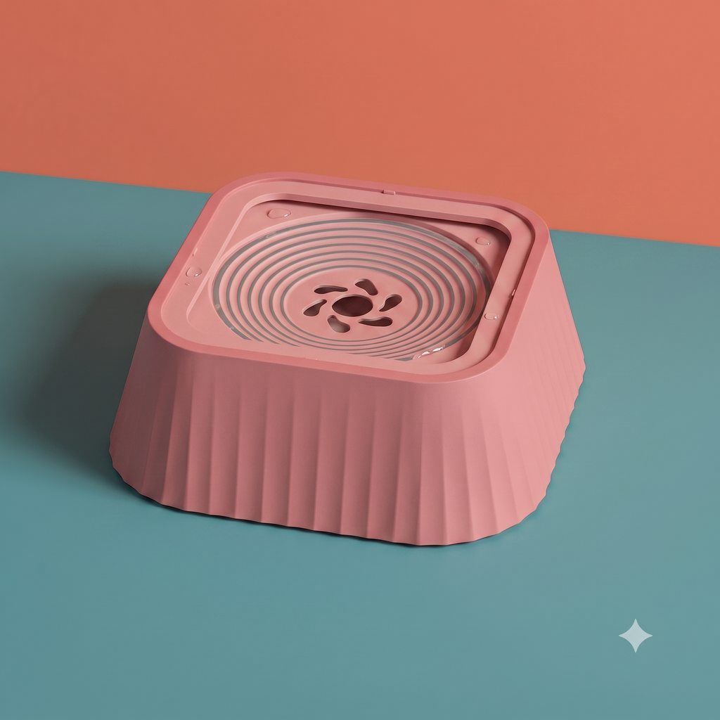 DryMuzzle — Floating Disk Pet Water Bowl