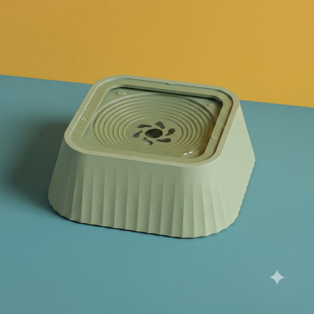 DryMuzzle — Floating Disk Pet Water Bowl