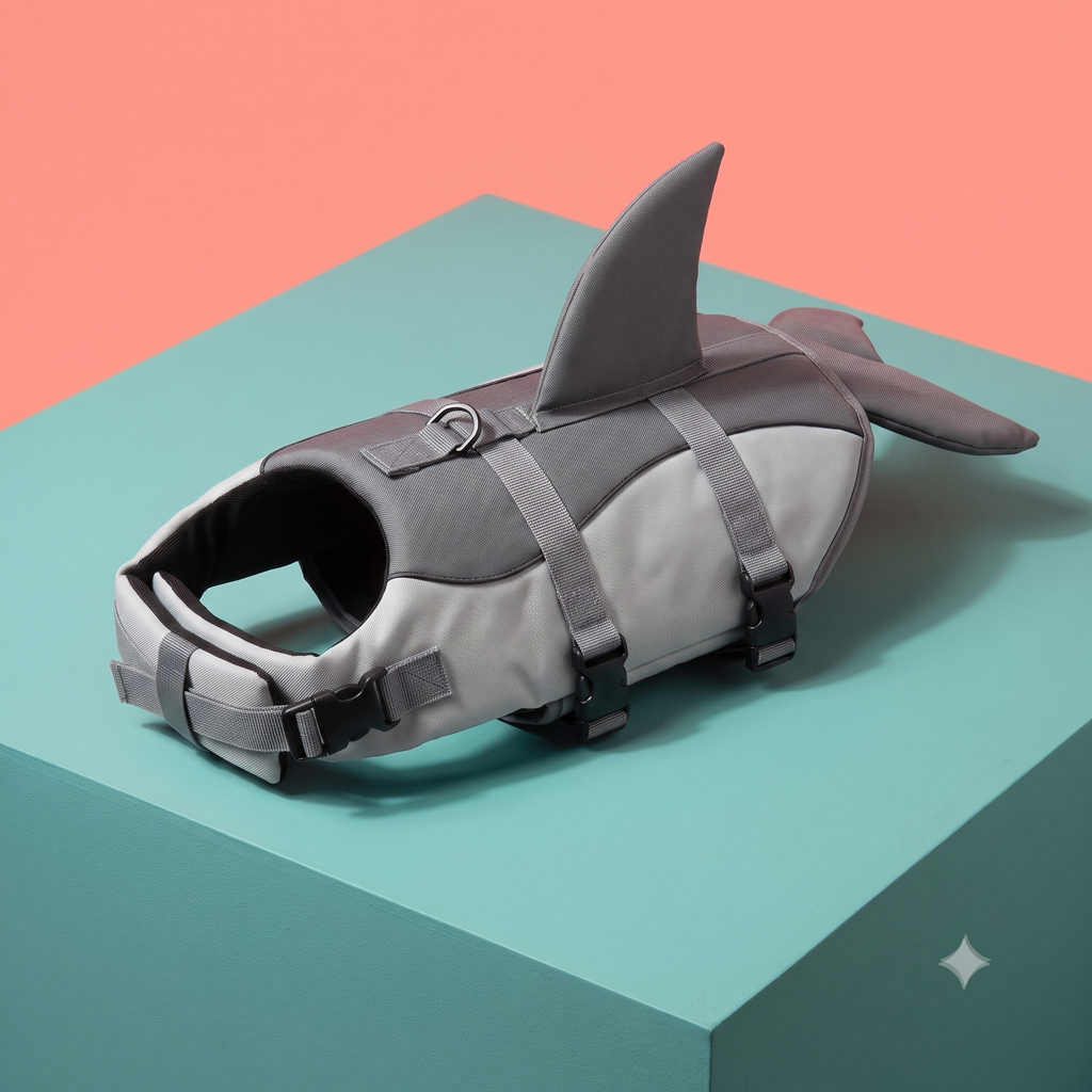 Mermaid & Shark Dog Life Vest